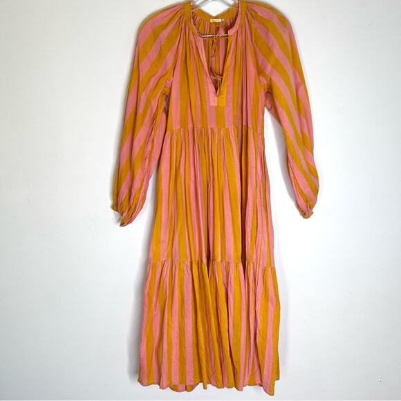 Matta NY Jaya Riviera Striped Midi Dress Gelato Sz XS - Picture 3 of 8